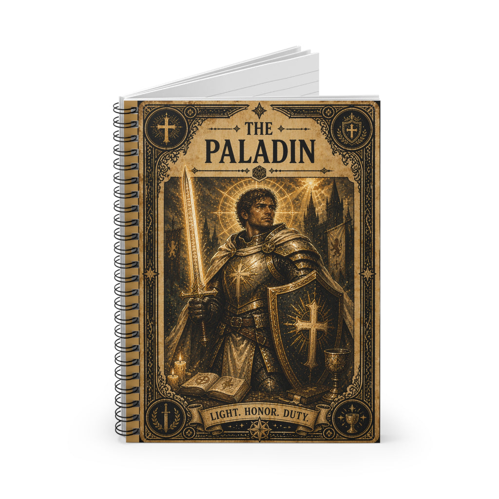 The Paladin notebook | Spiral Notebook, Ruled Lined, Fantasy Knight Cover