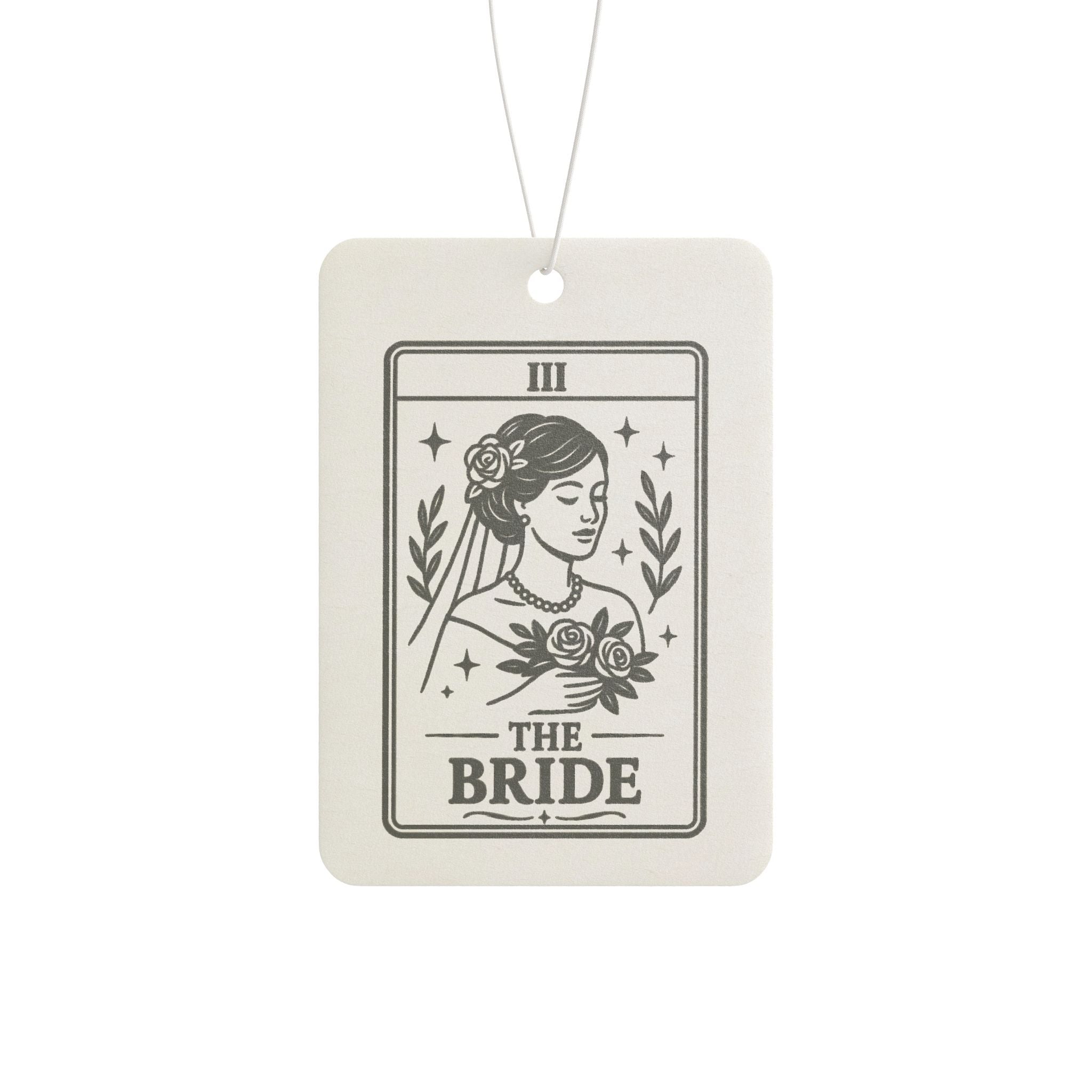 Tarot Bride Illustration Car Air Freshener | Bridal Tarot Card Scent