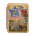 Oklahoma State Flag Route 66 Illustration Kindle Case | Buffalo, Roses