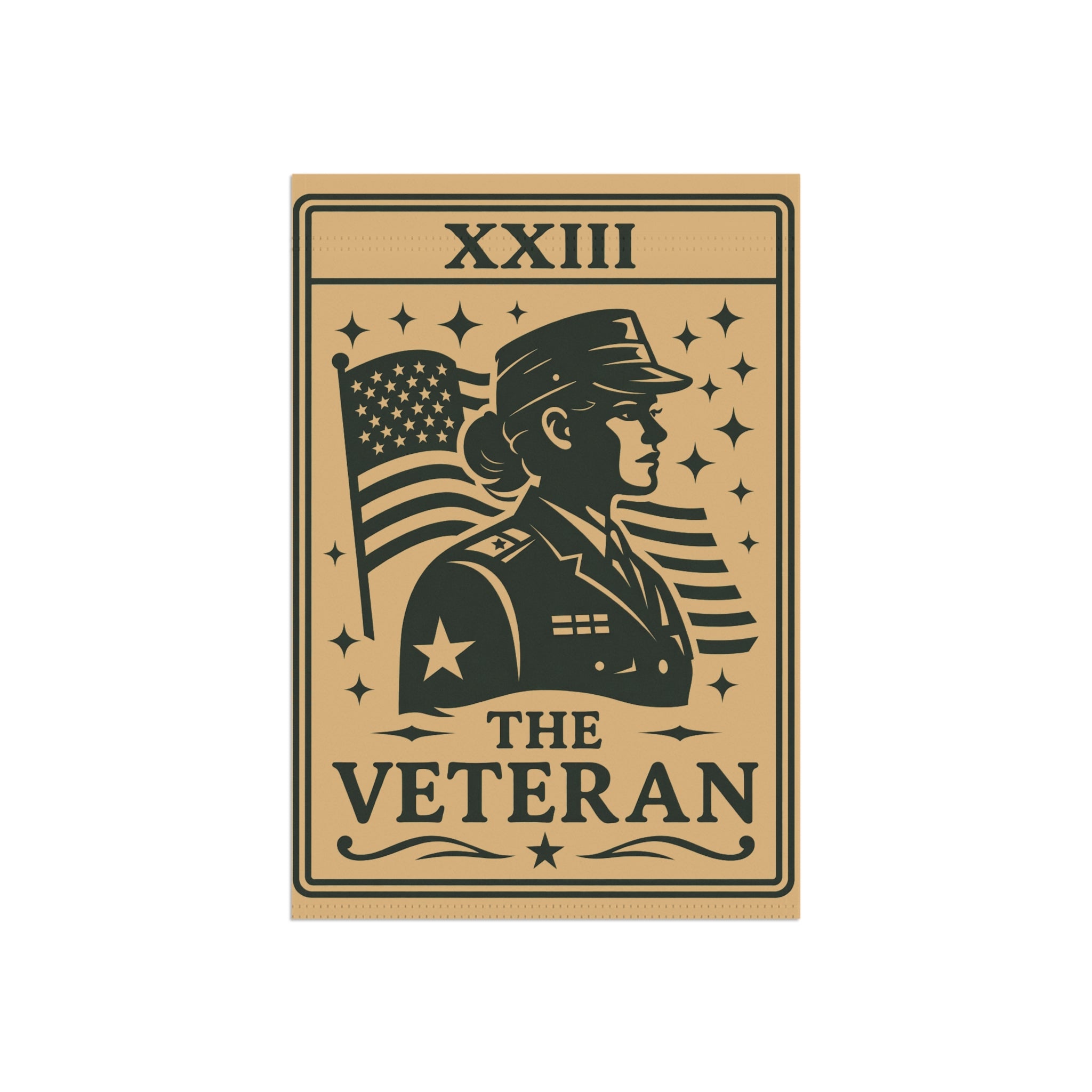 The Veteran garden flag Banner | Military Tribute, American Flag