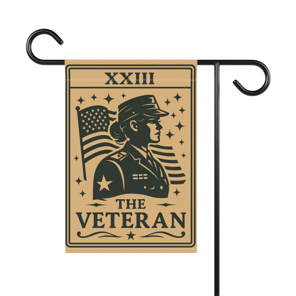 The Veteran garden flag Banner | Military Tribute, American Flag