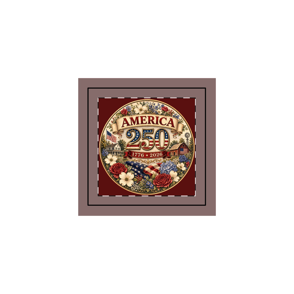 America 250 Commemorative Seal Throw Pillow Case | Patriotic Centennial Decor