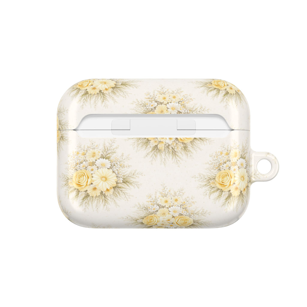 Yellow Rose Bouquet AirPod Case | Vintage Floral Pattern