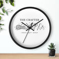 The Crafter yarn scissors art wall clock | Create Craft Repeat, Crafting decor
