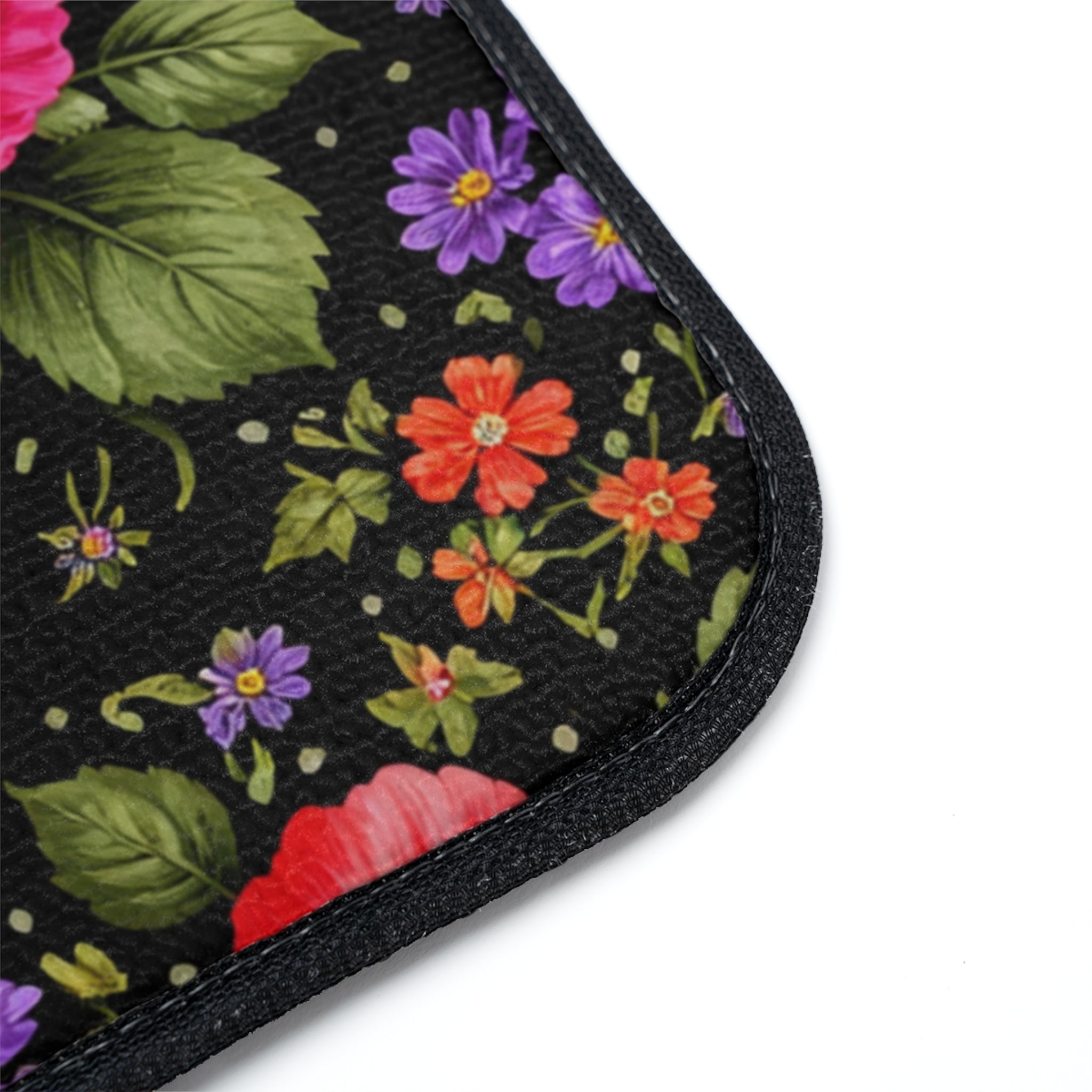 Colorful Floral Pattern Car Floor Mat | Floral Car Floor Mat