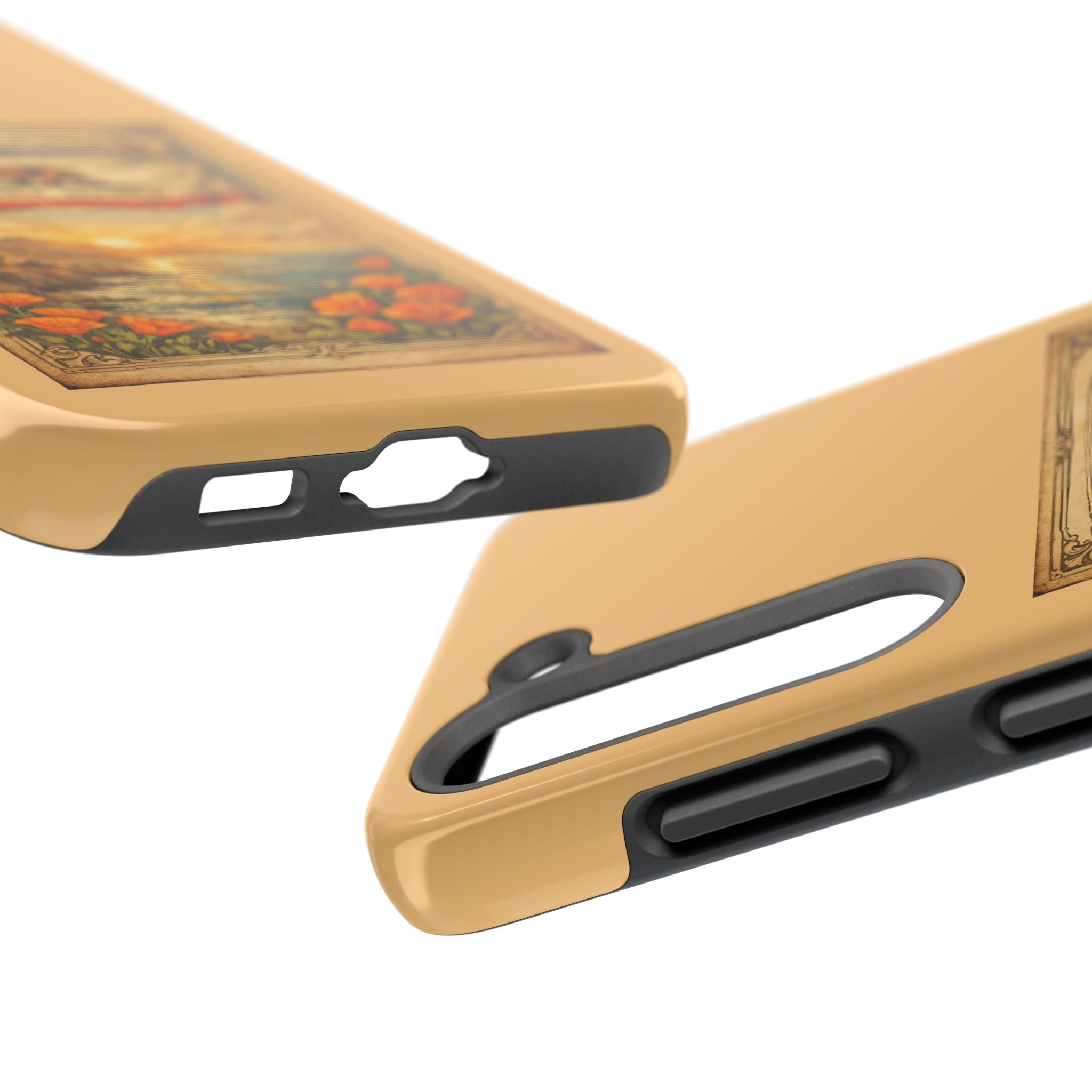 California Republic Vintage Poster phone case | Poppy Coast Sunset tough case
