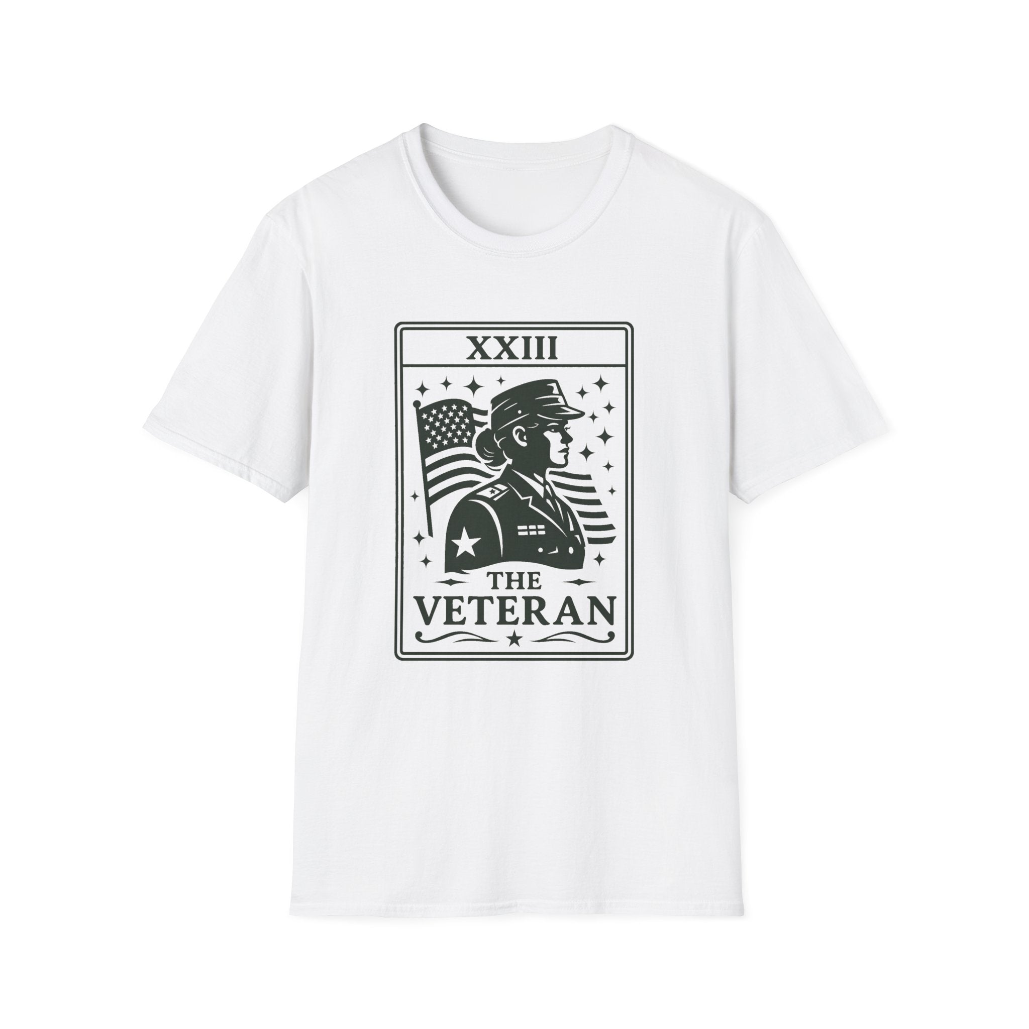 Female Veteran Shirt Tarot Card, Woman Veteran Gift, Military Woman Shirt, Patriotic Tee for Women, Veteran Gift Idea, USA Pride Shirt
