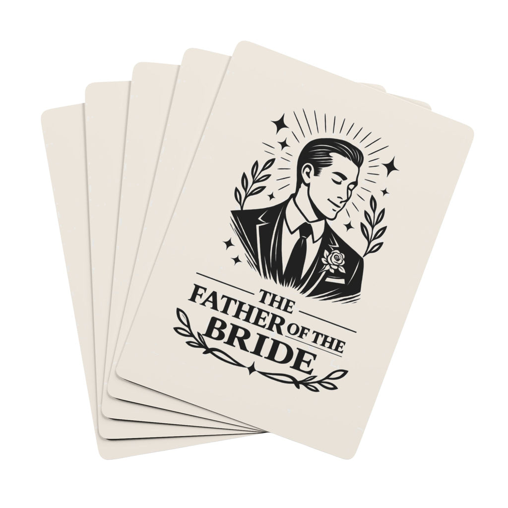 Father of the Bride Poker Playing Cards | Wedding Groomsmen Deck