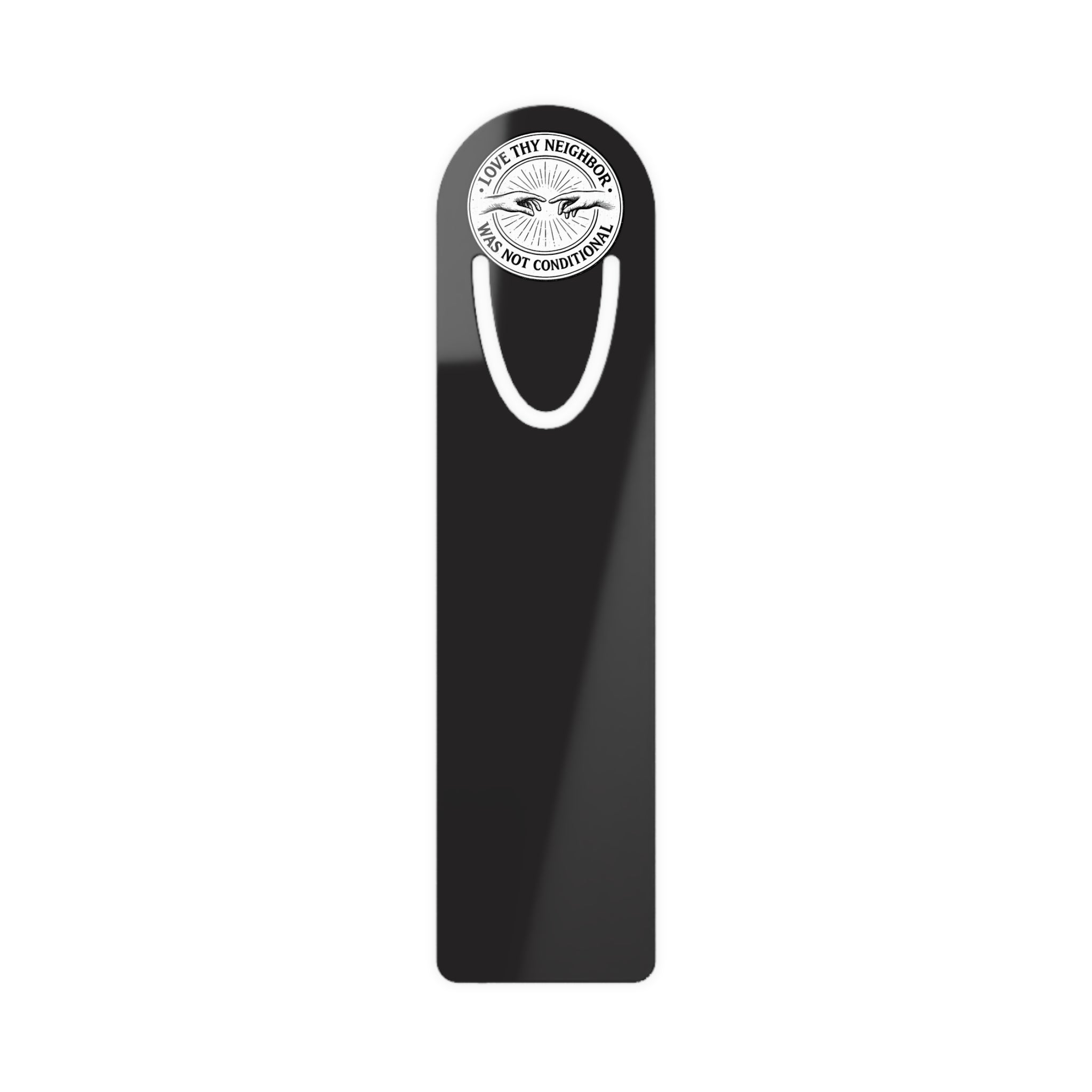 Love Thy Neighbor Illustration Bookmark | Metal Slim Corner Page Marker