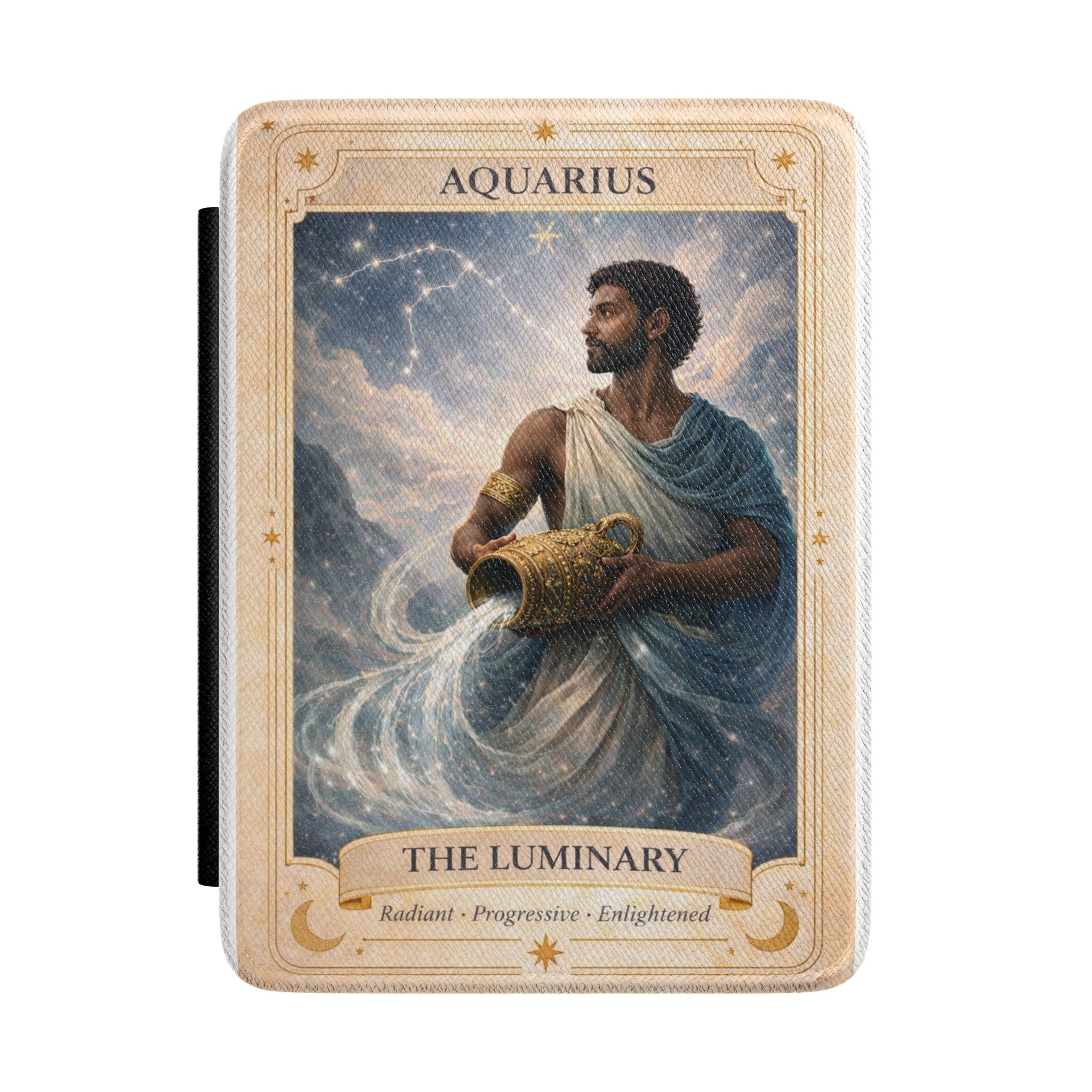 Aquarius Tarot Illustration Kindle Case | Zodiac The Luminary Cover