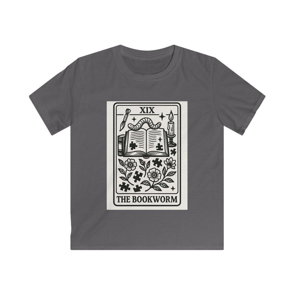 The Bookworm tarot card Kids Tee | Book lover illustration, reading design