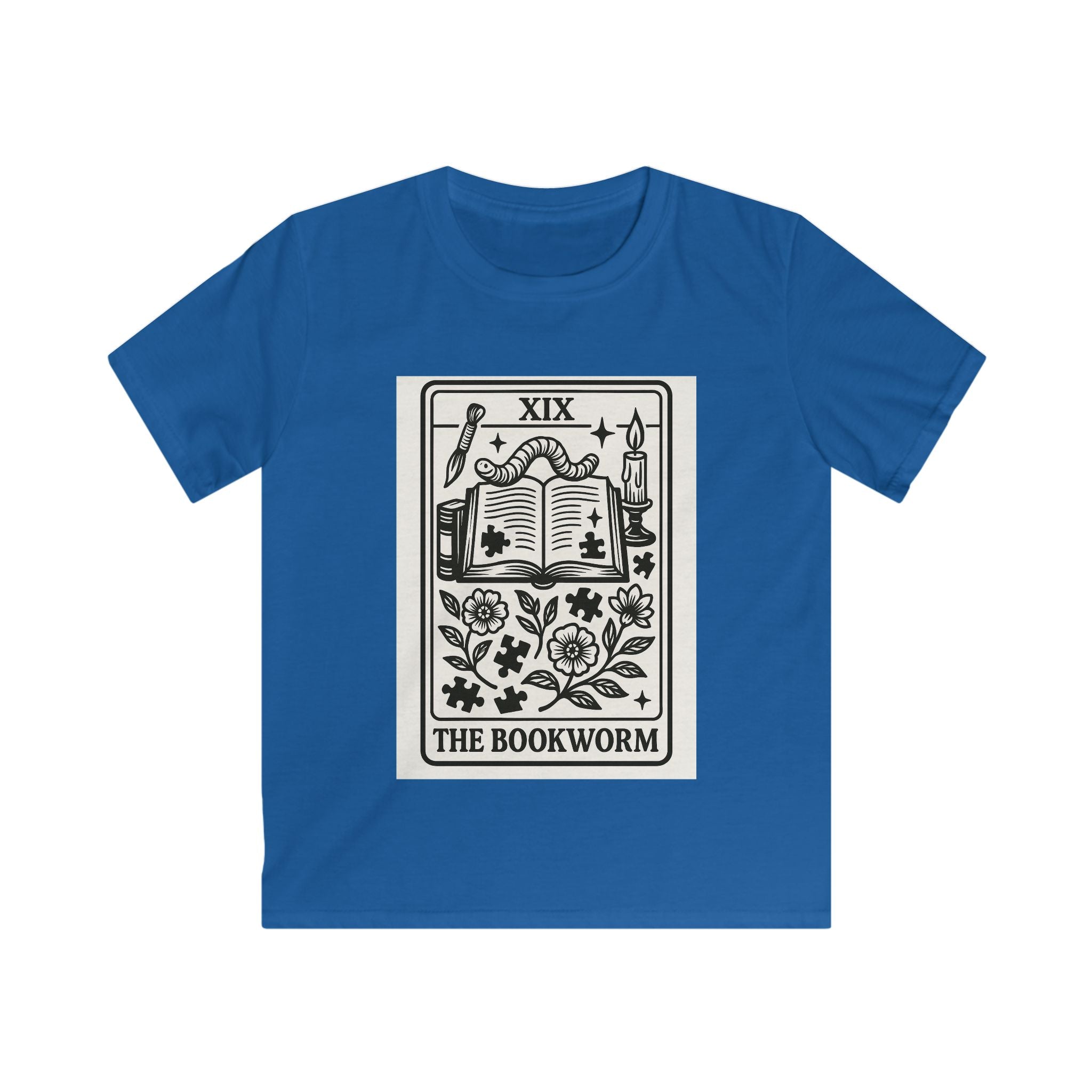 The Bookworm tarot card Kids Tee | Book lover illustration, reading design
