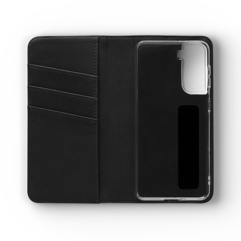 Blueberry Watercolor Pattern Flip Case | Phone Wallet, Card Slots