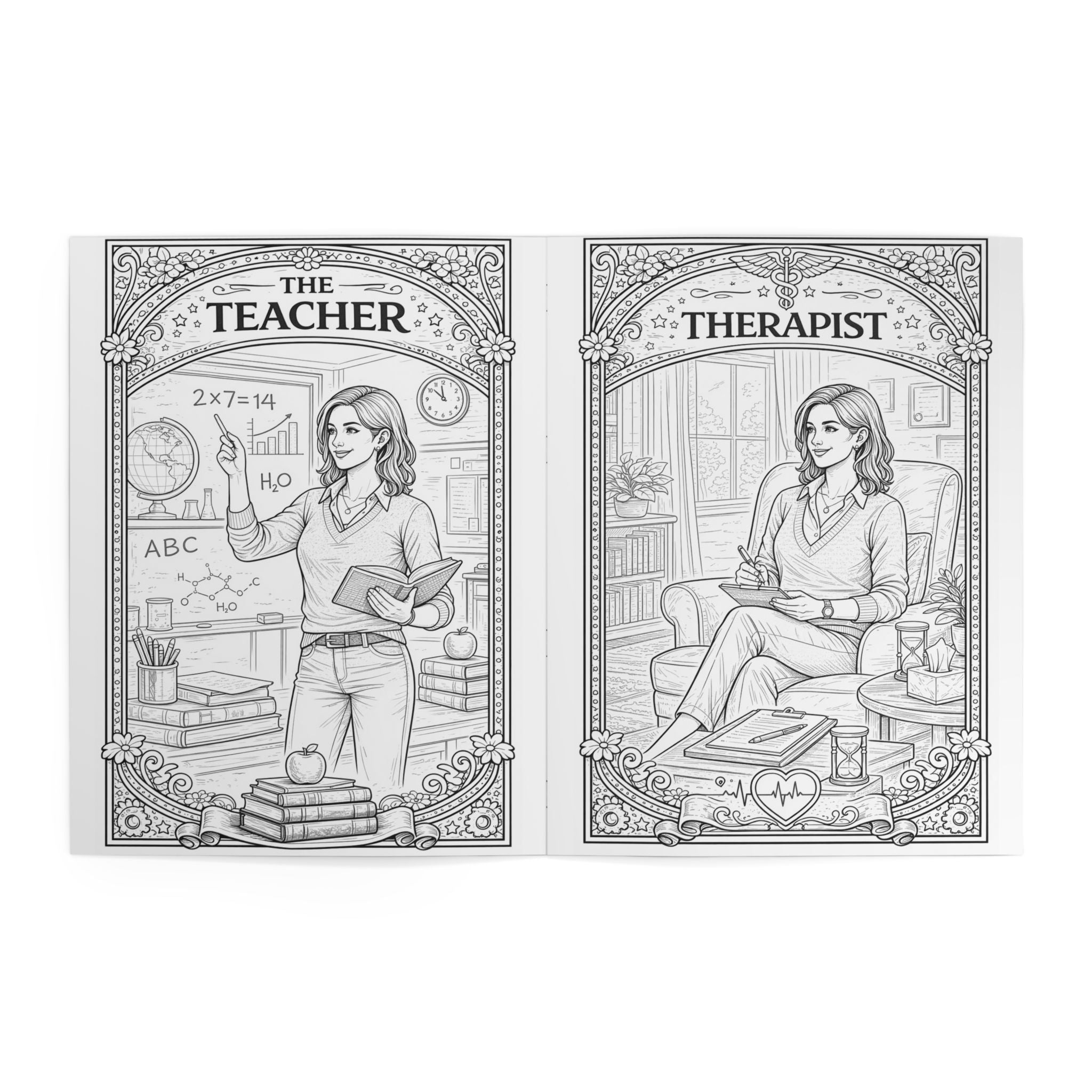 Women at Work Coloring Book | Careers Adult Coloring Book