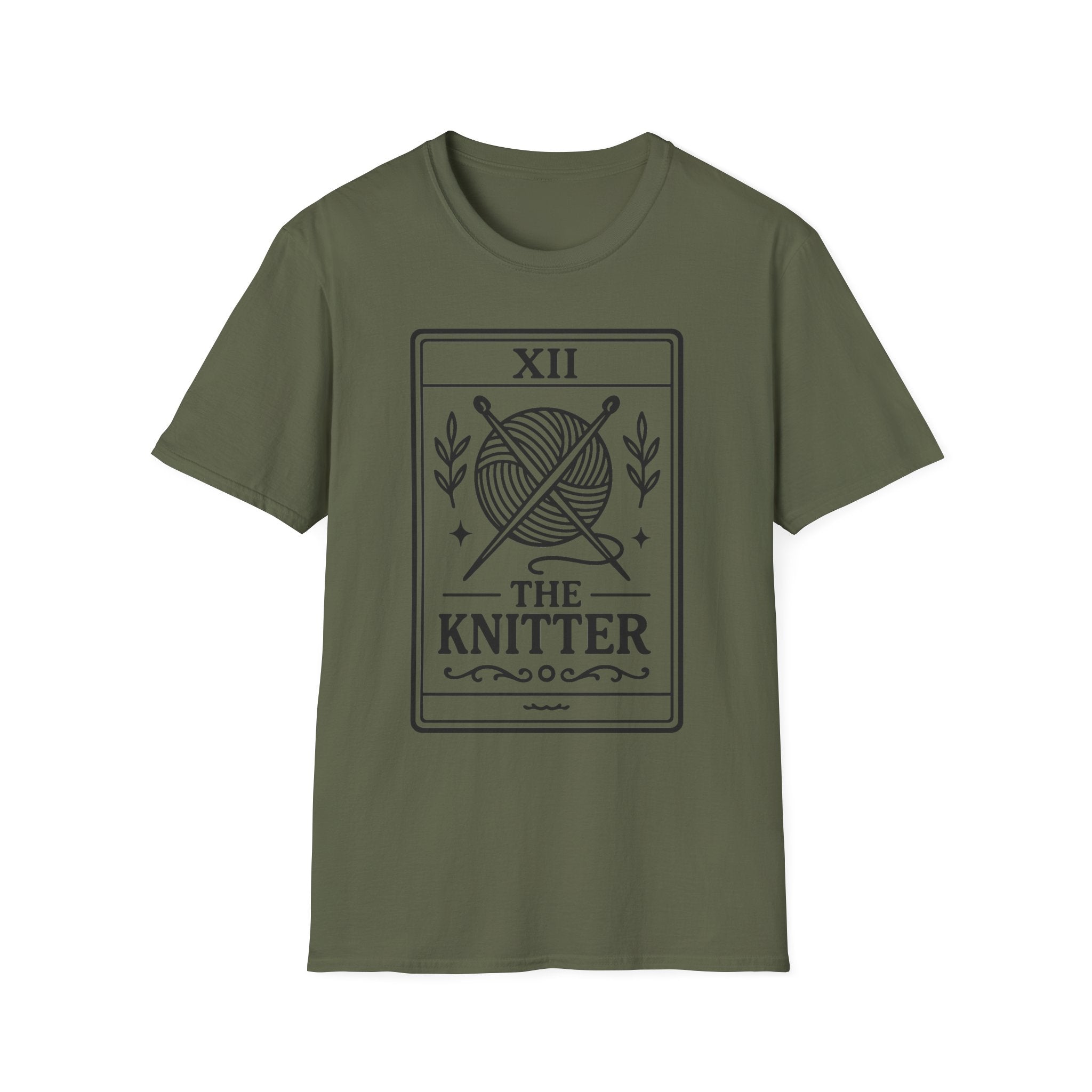 Knitter Shirt Tarot Card, Knitting Gift, Yarn Lover Shirt, Knitting Lover Tee, Knit Gift Idea, Craft Shirt, Knitter Aesthetic