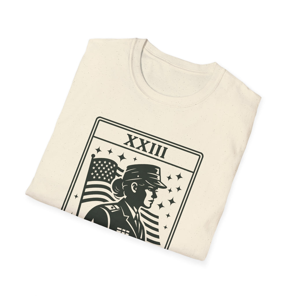 Female Veteran Shirt Tarot Card, Woman Veteran Gift, Military Woman Shirt, Patriotic Tee for Women, Veteran Gift Idea, USA Pride Shirt