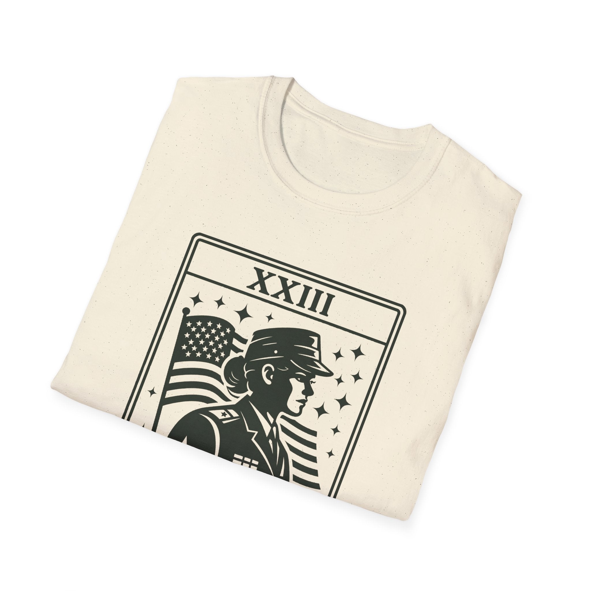 Female Veteran Shirt Tarot Card, Woman Veteran Gift, Military Woman Shirt, Patriotic Tee for Women, Veteran Gift Idea, USA Pride Shirt