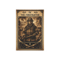 The Firefighter illustration Garden Flag | Garden Banner, Outdoor Decor