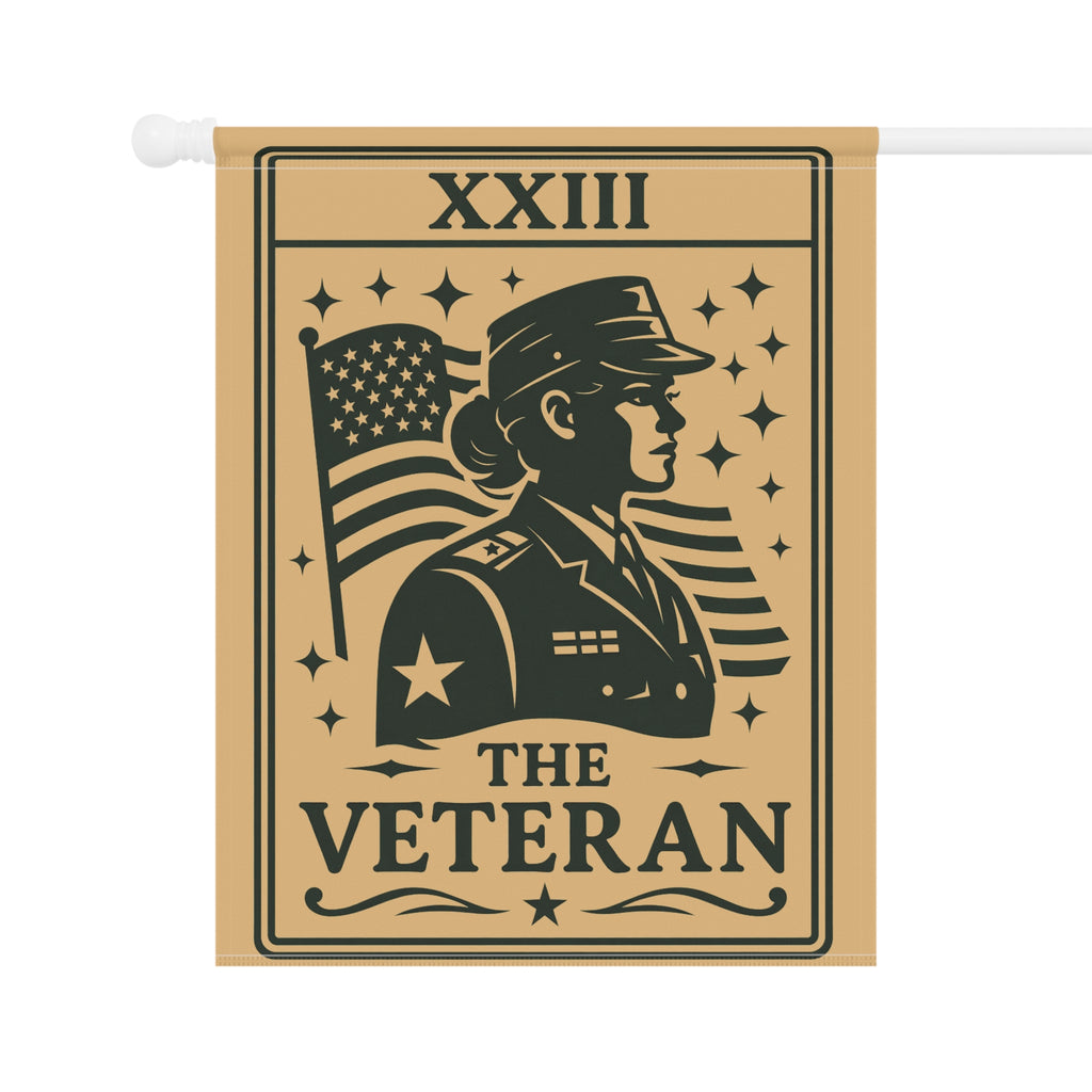 The Veteran garden flag Banner | Military Tribute, American Flag