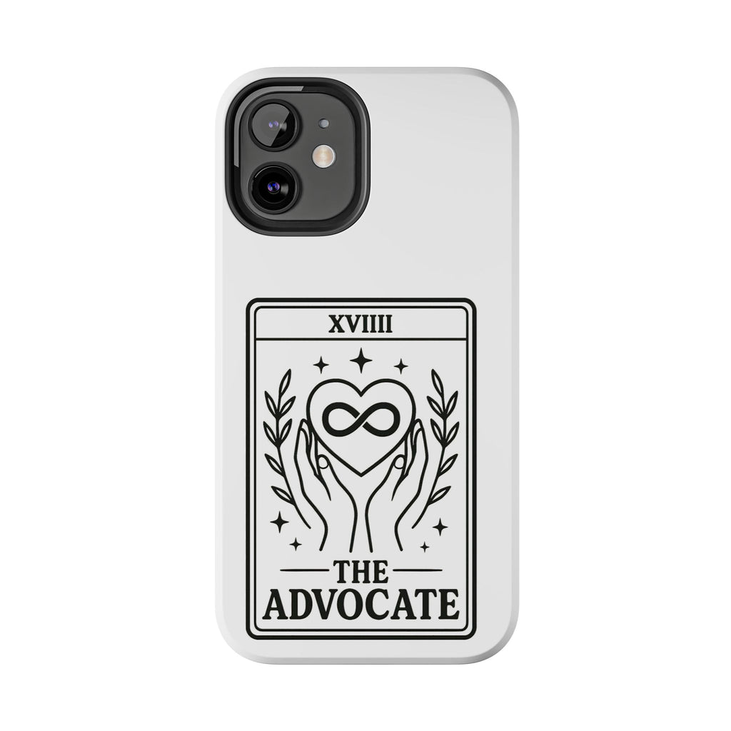 The Advocate tarot card Phone Case | infinity heart hands design