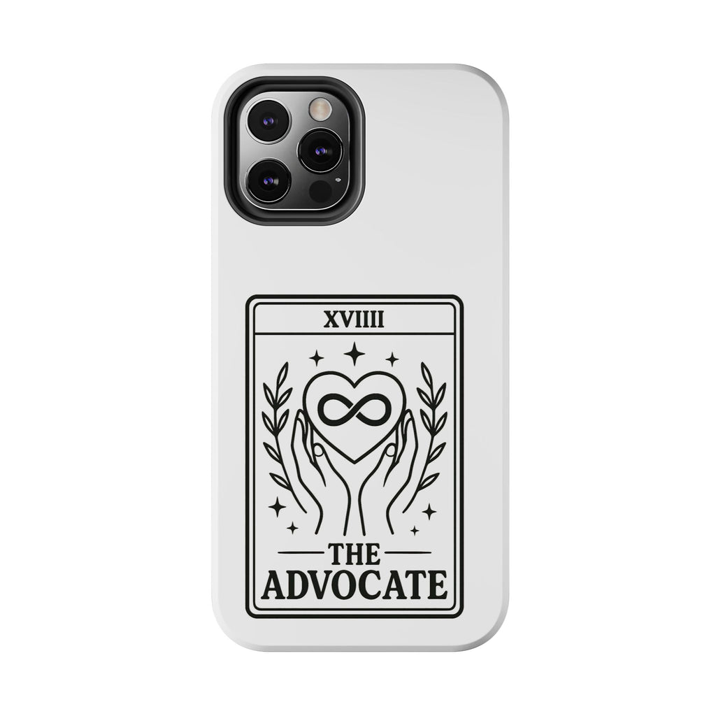 The Advocate tarot card Phone Case | infinity heart hands design