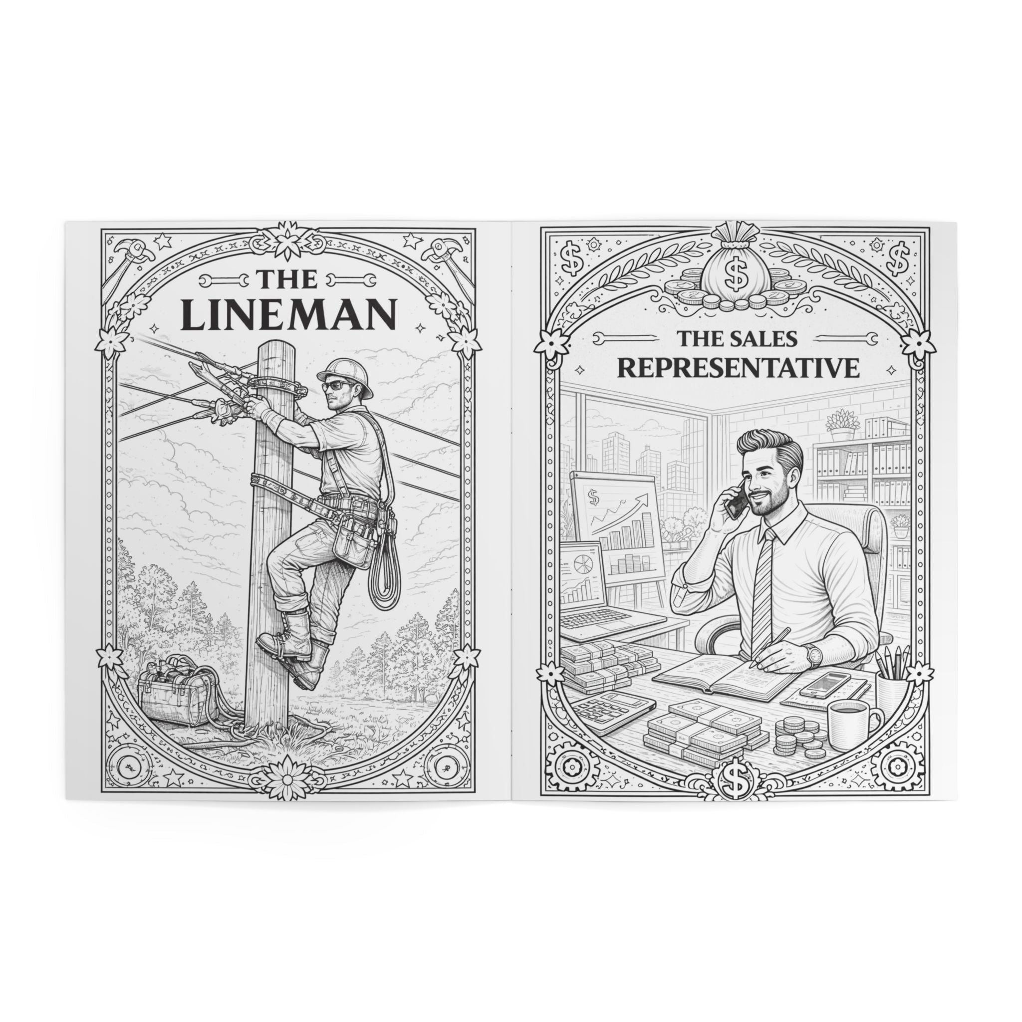 Blue Collar Coloring Book, Coloring Book | Skilled Trades Illustrations