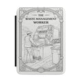 Waste Management Worker Kindle Case | Garbage Truck Illustration