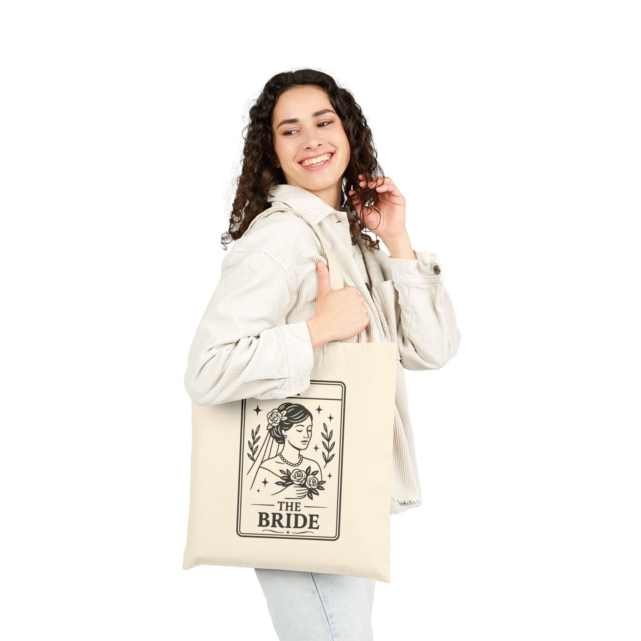 Tarot The Bride Tote Bag | Bridal Tarot Illustration, Wedding Bride Design