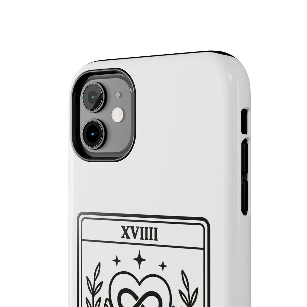 The Advocate tarot card Phone Case | infinity heart hands design