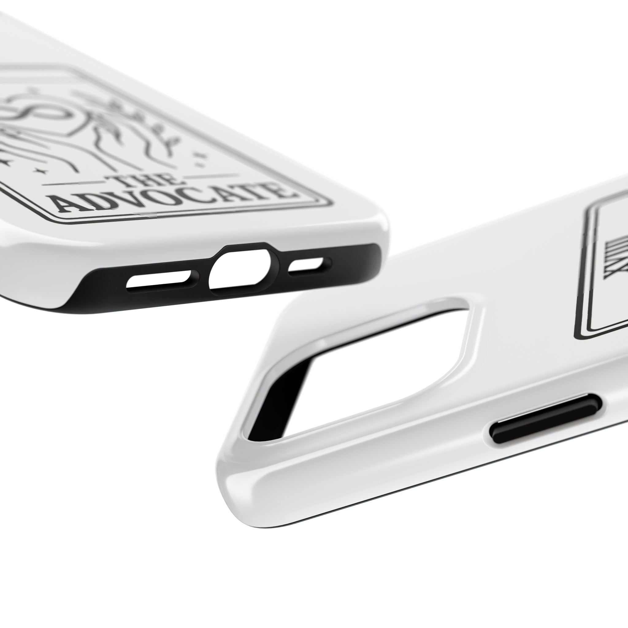 The Advocate tarot card Phone Case | infinity heart hands design