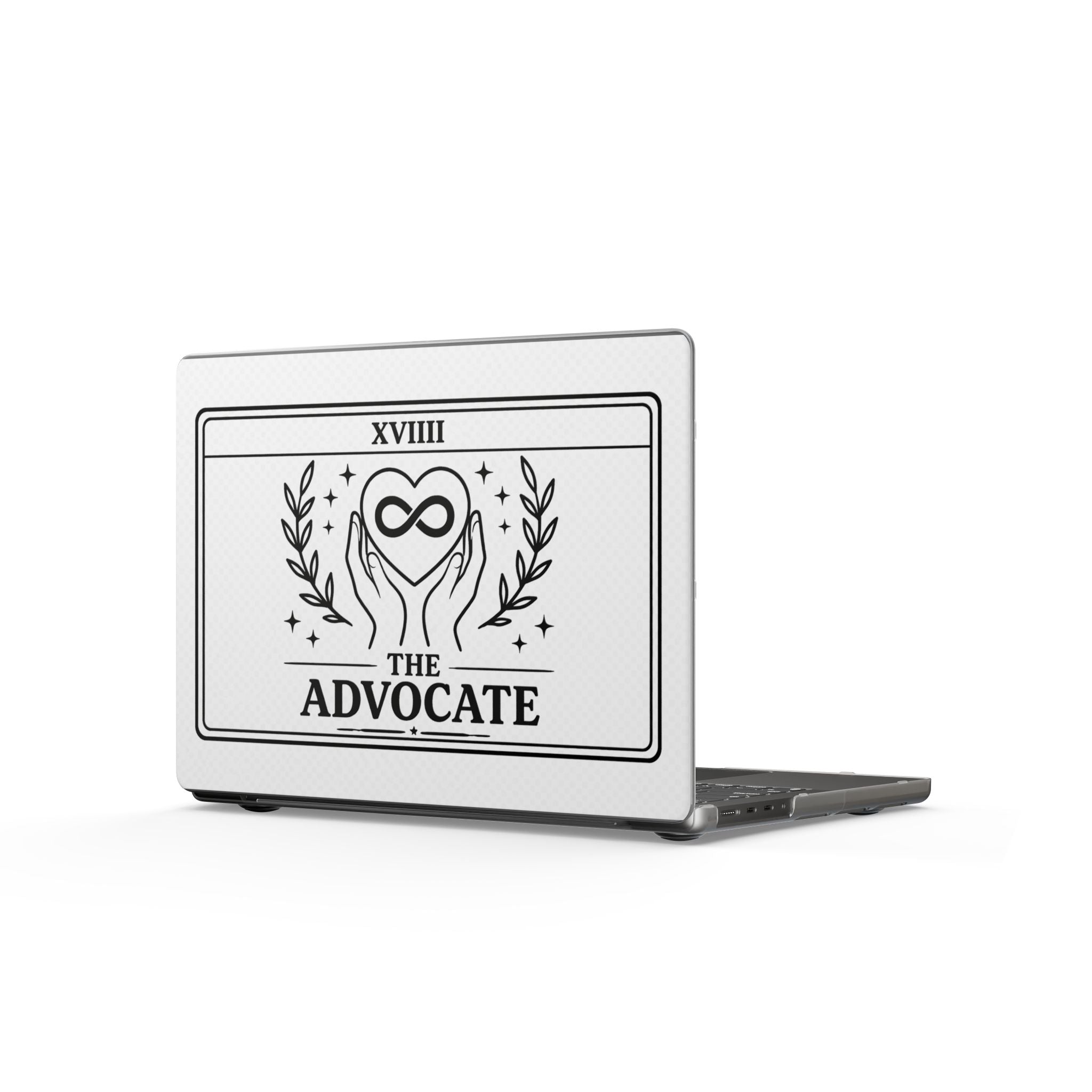 The Advocate Tarot Style Infinity Heart MacBook Case | Matte Laptop Case
