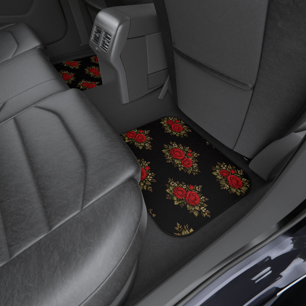 Copy of Vintage Red Rose Floral Car Mats