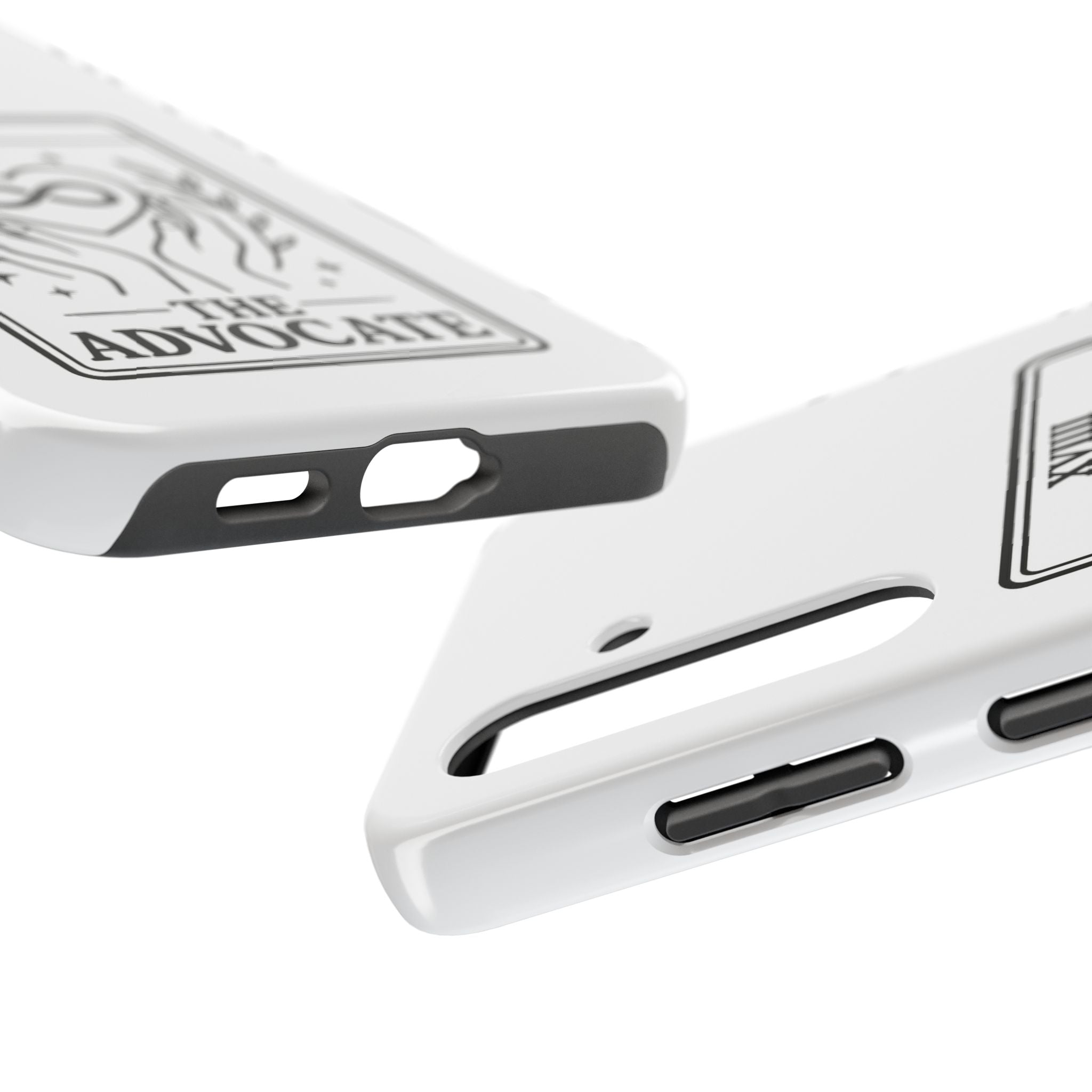 The Advocate tarot card Phone Case | infinity heart hands design