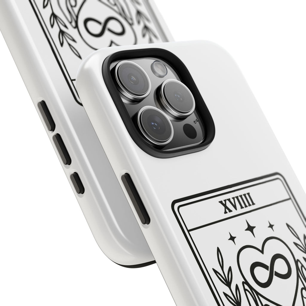 The Advocate tarot card Phone Case | infinity heart hands design