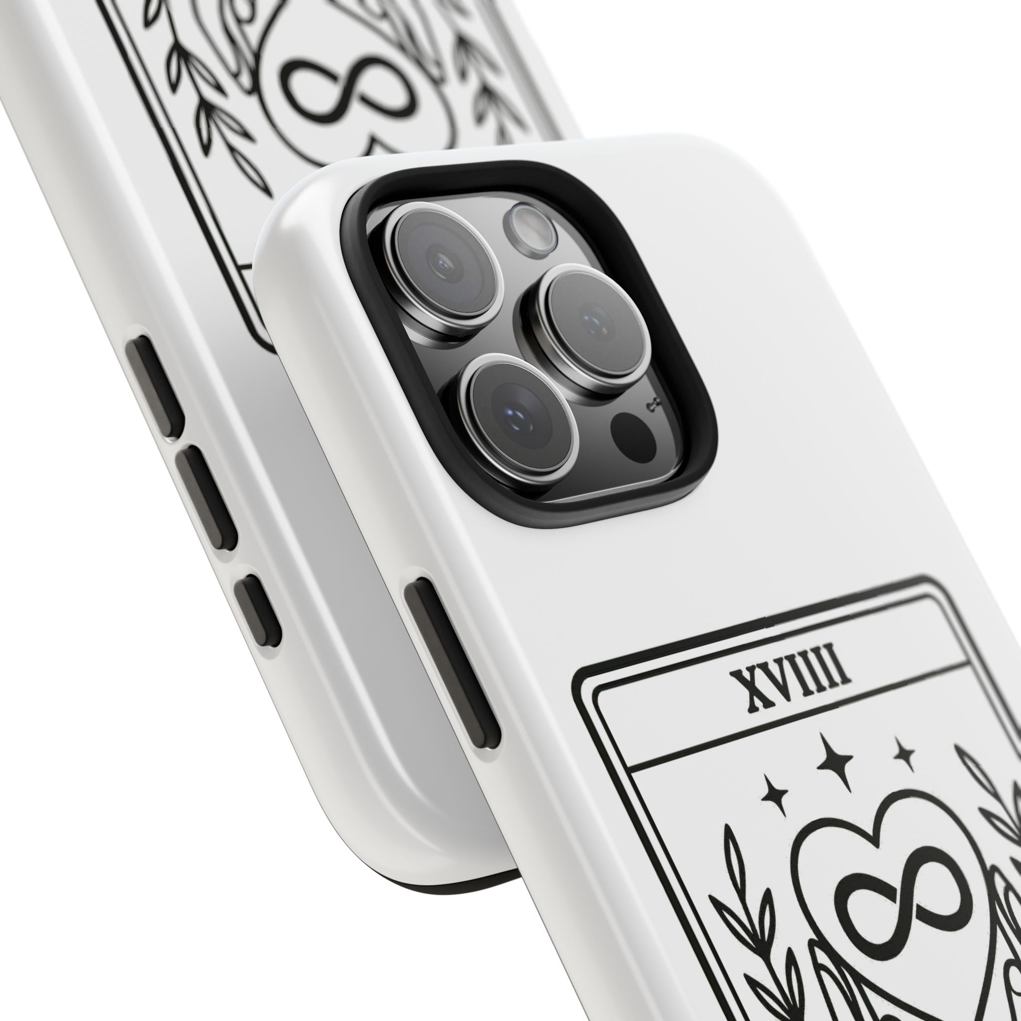 The Advocate tarot card Phone Case | infinity heart hands design