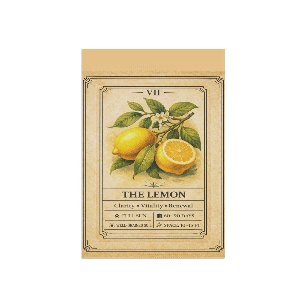 Vintage Lemon Botanical Garden Banner | House Flag