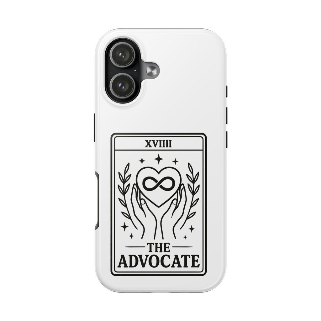 The Advocate tarot card Phone Case | infinity heart hands design