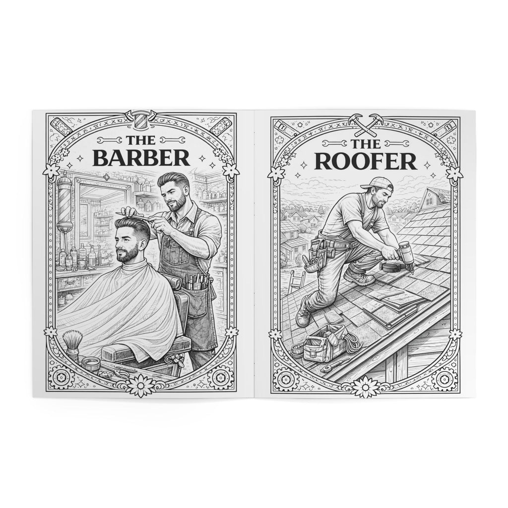 Blue Collar Coloring Book, Coloring Book | Skilled Trades Illustrations