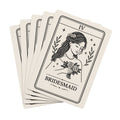Bridesmaid Tarot Illustration Poker Playing Cards | Custom Bridal Deck