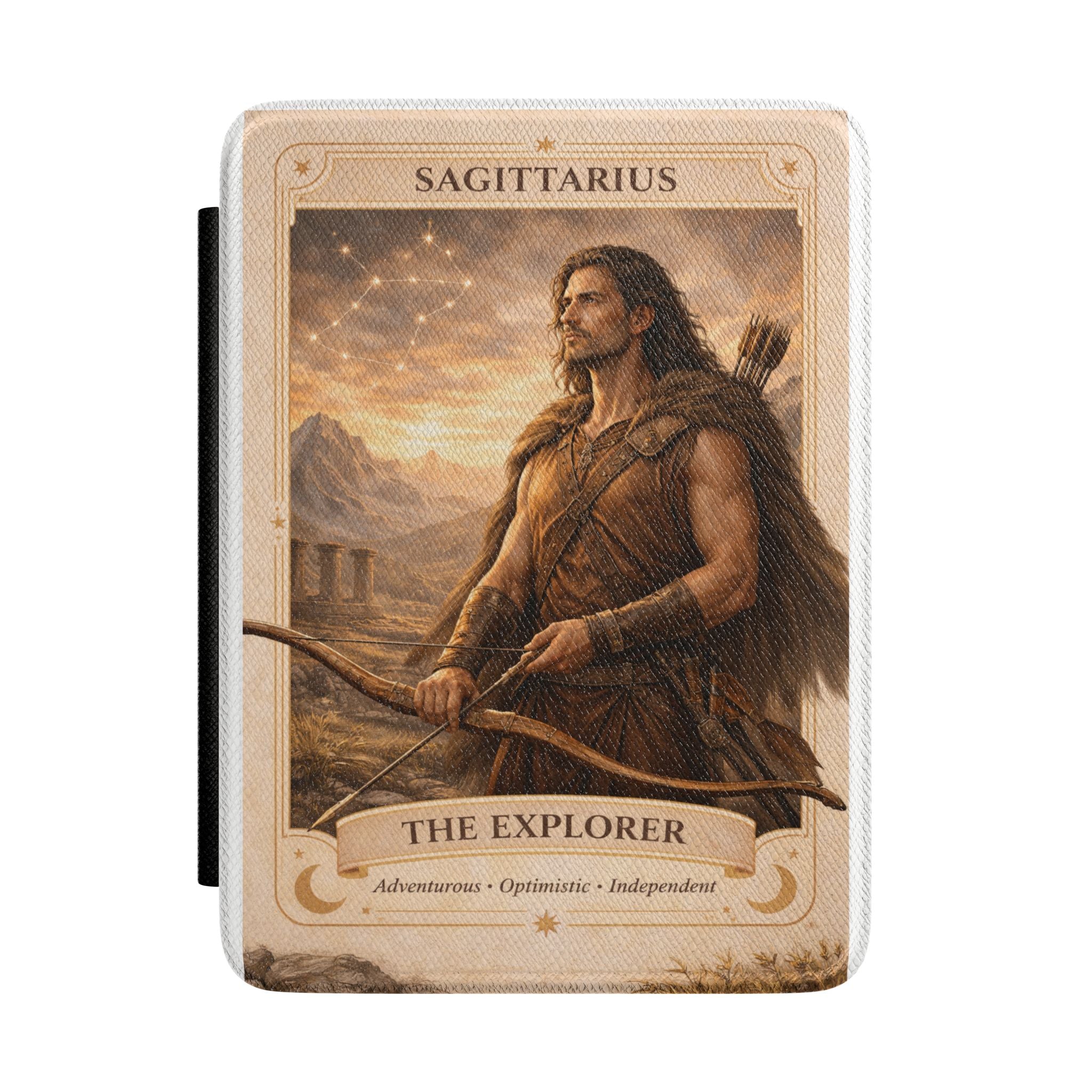 Sagittarius The Explorer Kindle Case | Zodiac Archer Illustration