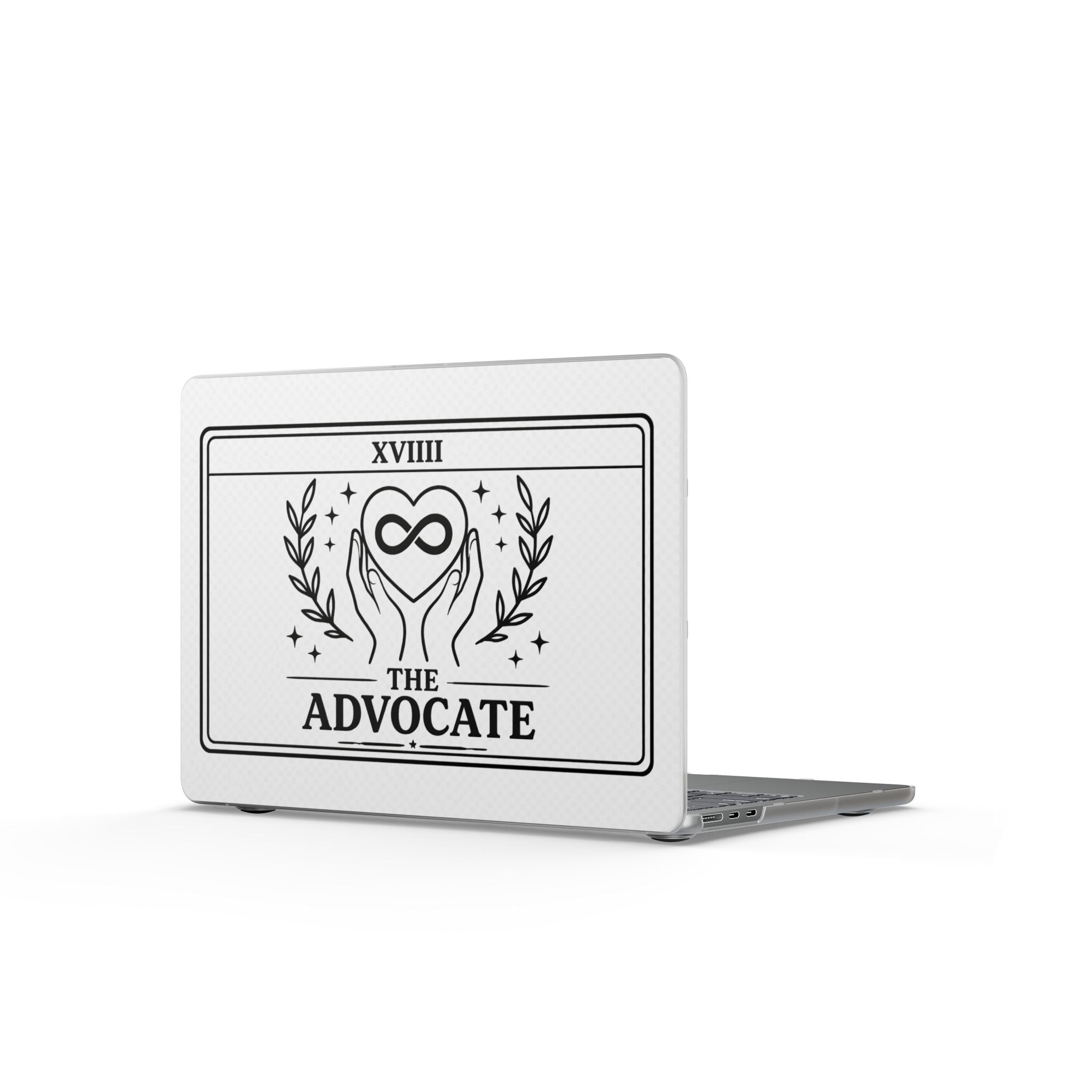 The Advocate Tarot Style Infinity Heart MacBook Case | Matte Laptop Case