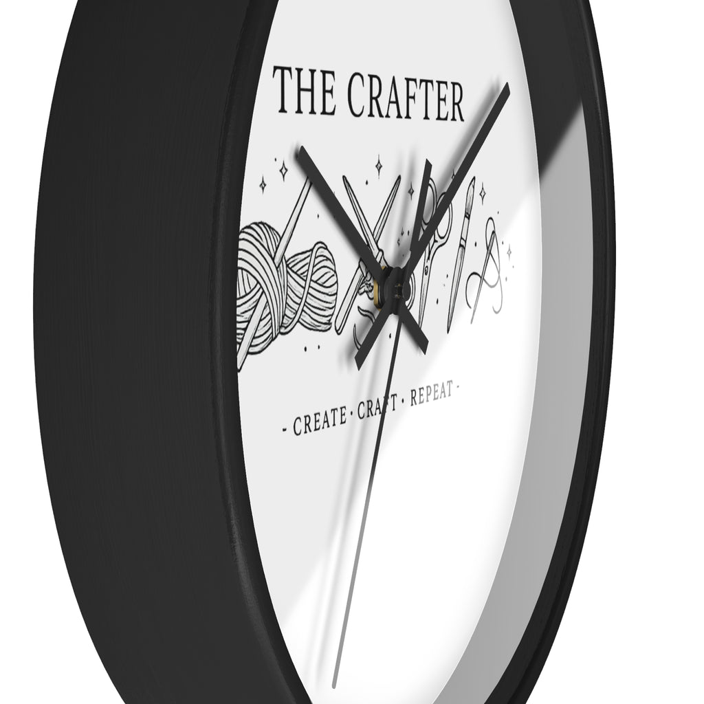 The Crafter yarn scissors art wall clock | Create Craft Repeat, Crafting decor