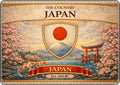 Vintage Japan landscape Matte MacBook Case | Mount Fuji, Torii, Cherry Blossoms