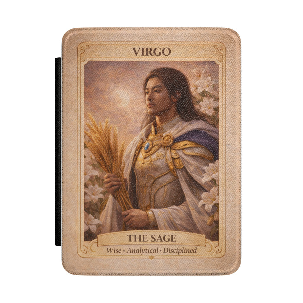 Virgo The Sage Tarot Illustration Kindle Case | Zodiac Kindle Cover