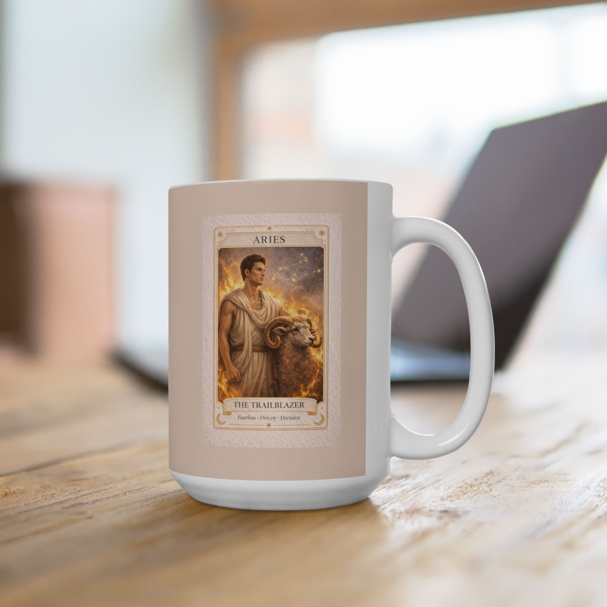 Aries Coffee Mug for Men - Aries Zodiac Mug - Aries Gift for Him - Astrology Mug - Horoscope Mug - Zodiac Coffee Mug - Aries Birthday Gif
