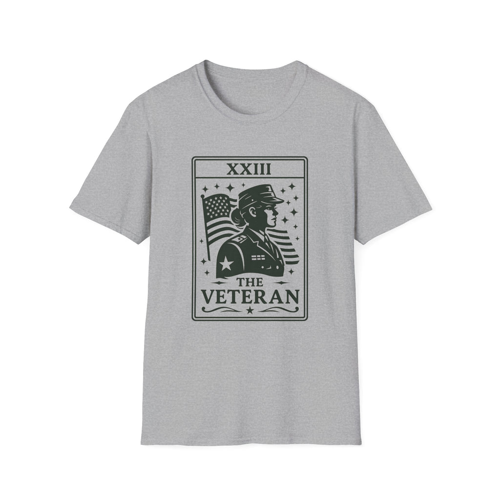 Female Veteran Shirt Tarot Card, Woman Veteran Gift, Military Woman Shirt, Patriotic Tee for Women, Veteran Gift Idea, USA Pride Shirt