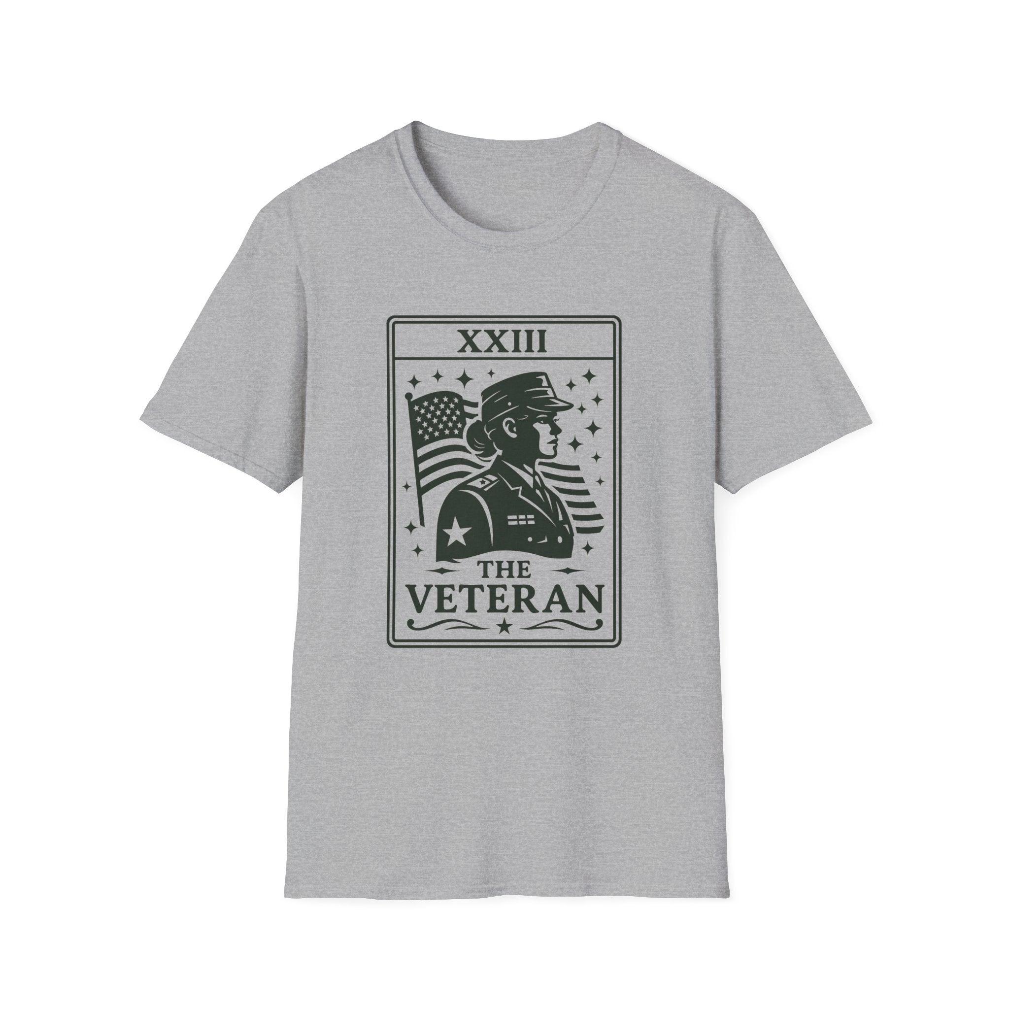 Female Veteran Shirt Tarot Card, Woman Veteran Gift, Military Woman Shirt, Patriotic Tee for Women, Veteran Gift Idea, USA Pride Shirt