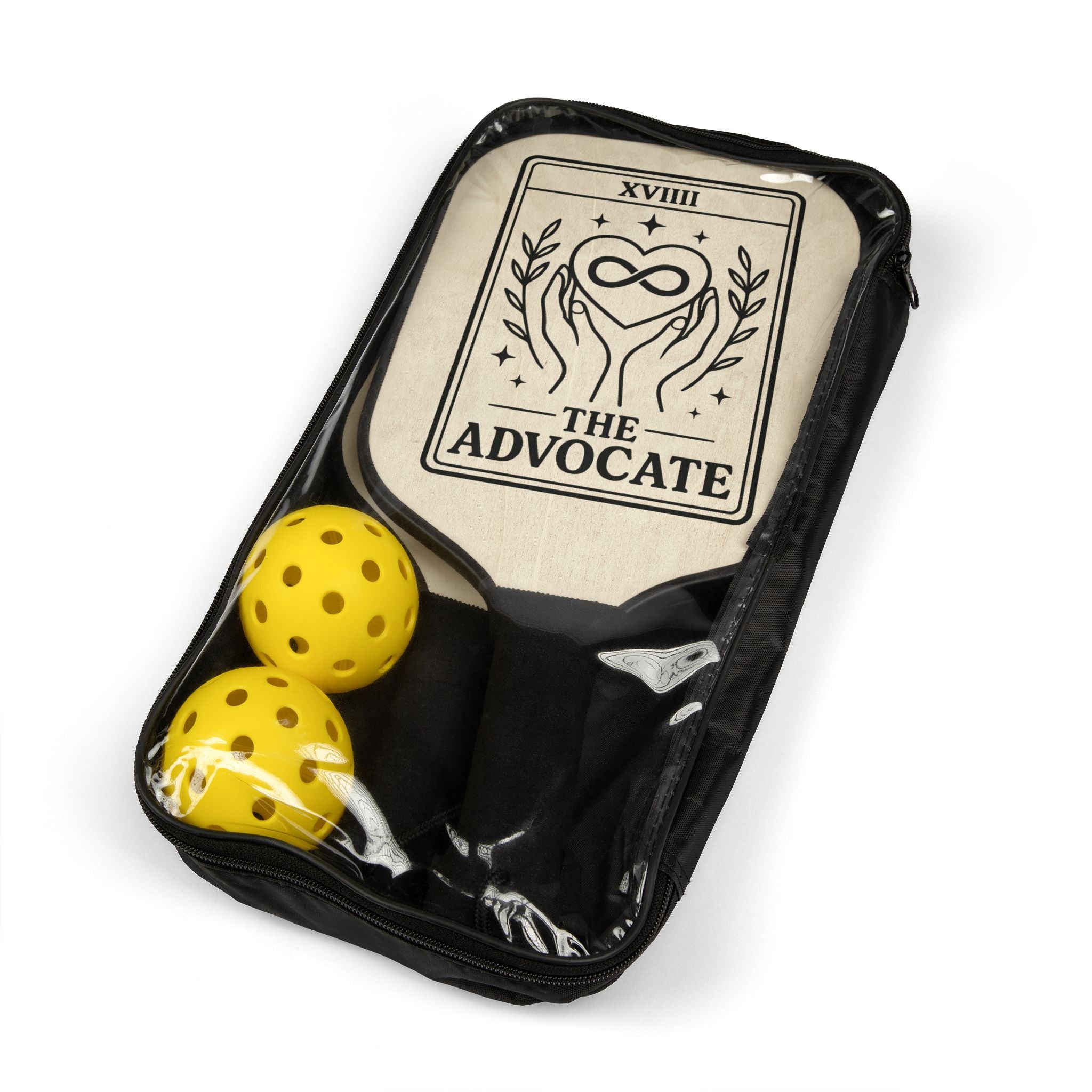 Tarot 'The Advocate' Pickleball Paddle | Pickleball Kit, Tarot Card Design