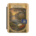 Louisiana State Vintage Scene Kindle Case | Bayou, Magnolia, Riverboat