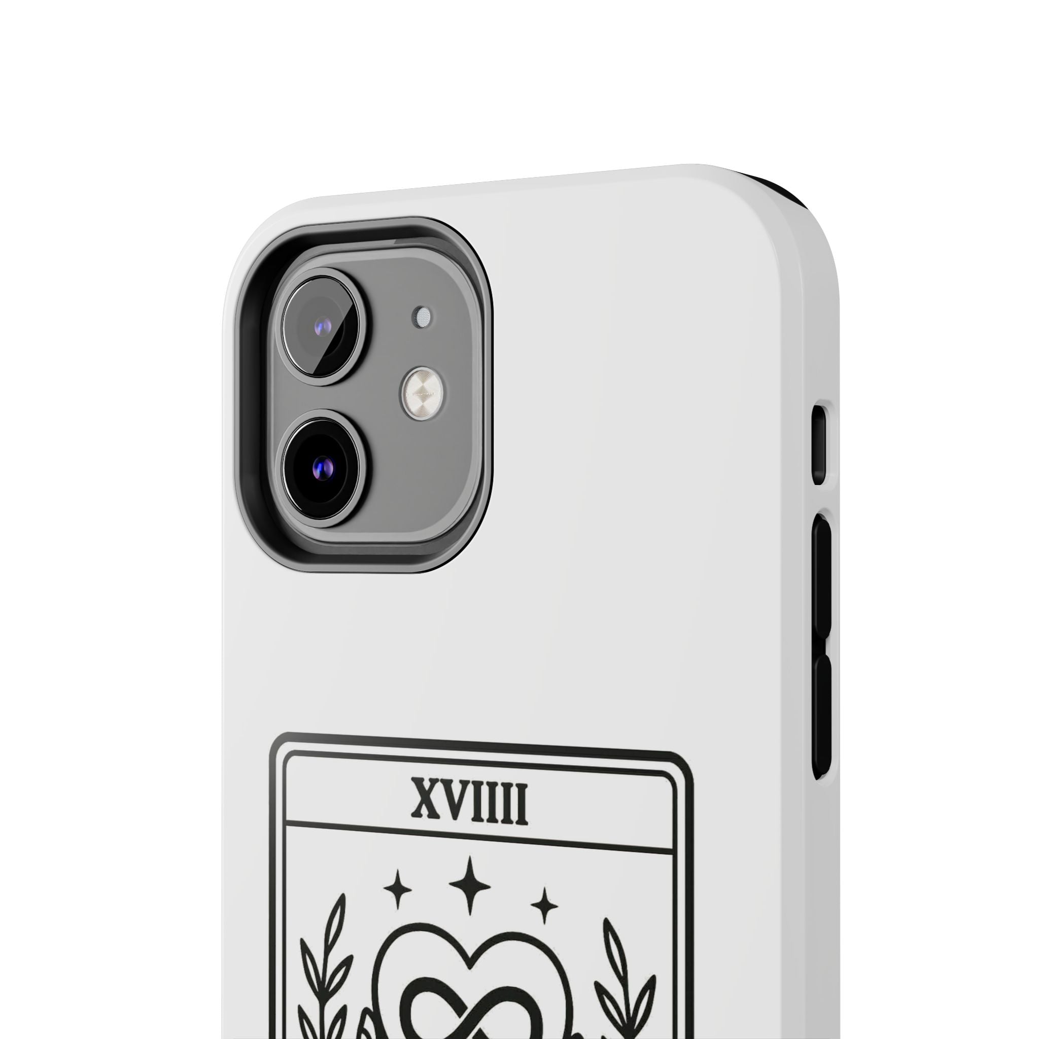 The Advocate tarot card Phone Case | infinity heart hands design
